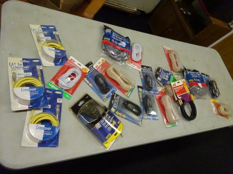 lot 17 image: Cat 6.5 phone wire and more