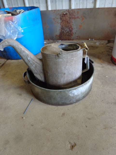 lot 90 image: Drain Pan and Filler Jug