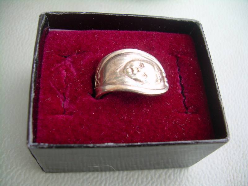 STERLING BABY SPOON RING