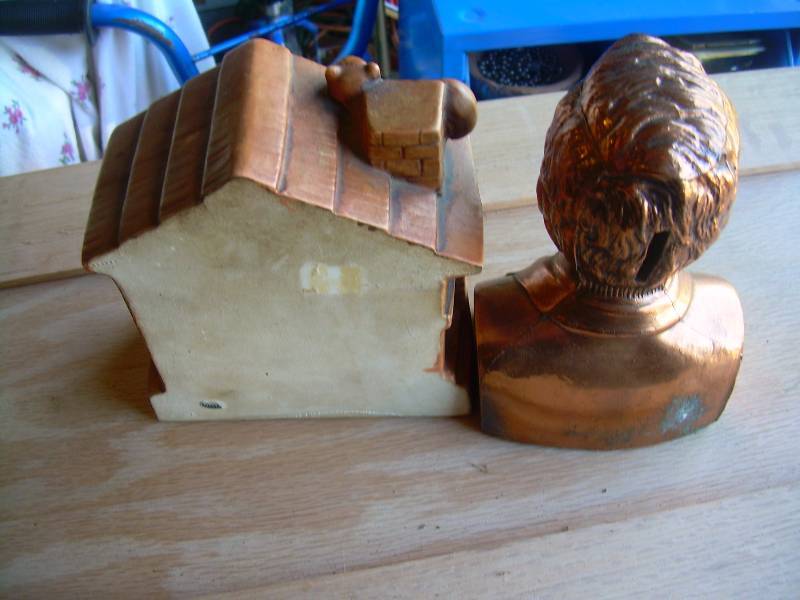 2 VINTAGE COIN BANKS