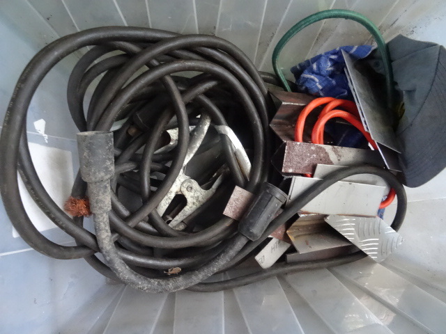 lot 248 image: Misc welding cables and pieces of m...