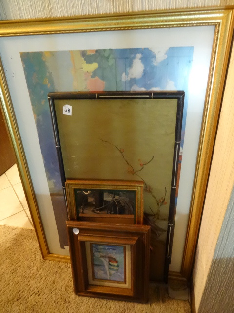 lot 48 image: Misc Mirrors and Prints