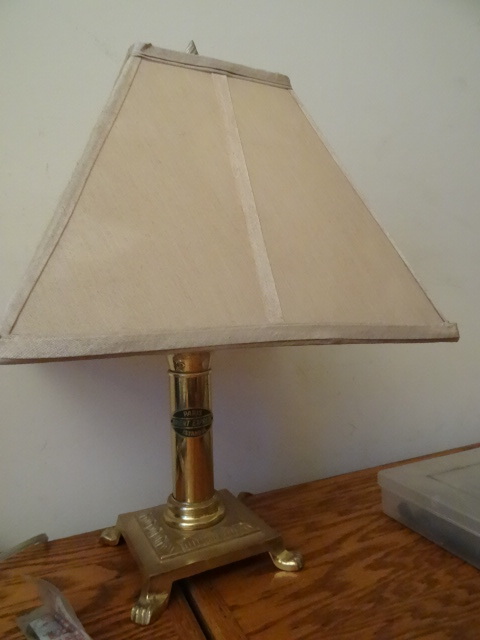 lot 86 image: Brass Table Lamp, Orient Express,