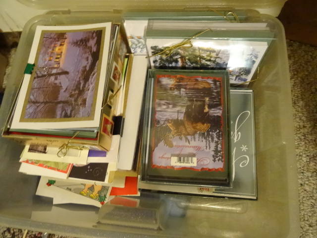 lot 129 image: Bin Of New Misc Greeting Cards