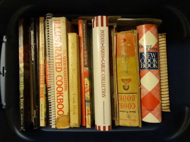 lot 132 image: Bin Of Cook Books