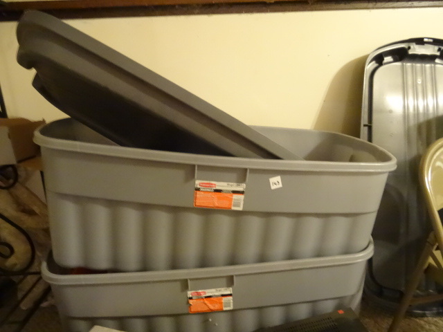 lot 143 image: 2 Large Bins  54 Gal.