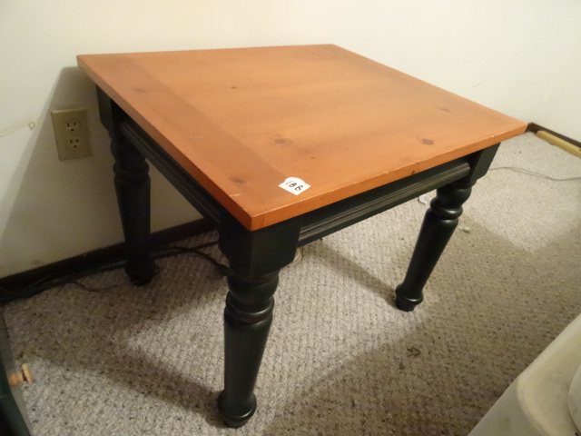 lot 188 image: Wood End Table 23 X 27 X 22