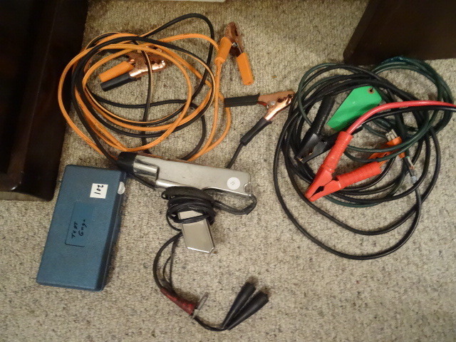 lot 201 image: Jumper Cables, Compression Tester,
