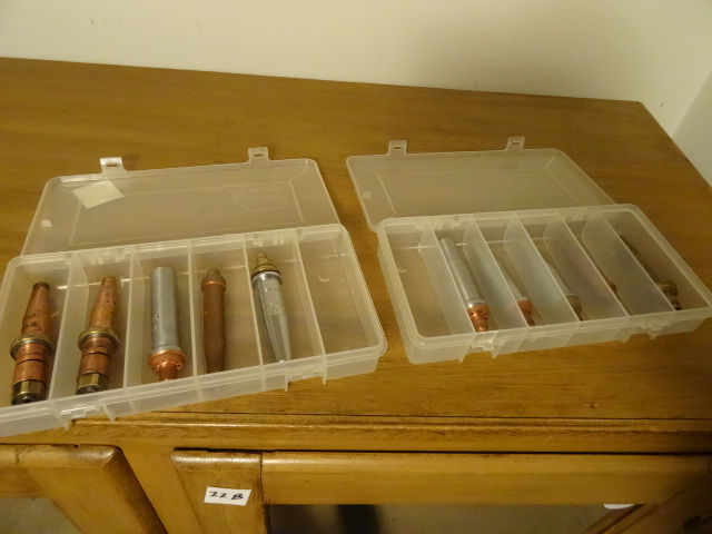 lot 229 image: 2 Bins Of Oxy Weld Gas Torch Tips