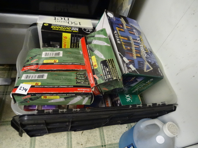 lot 234 image: Bin Full Of New Christmas Lights