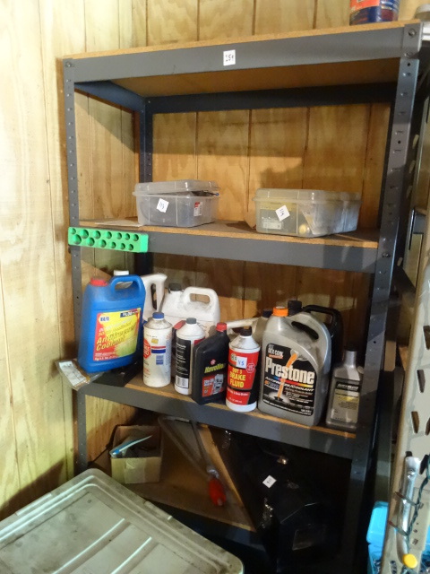 lot 259 image: Metal shelving unit
