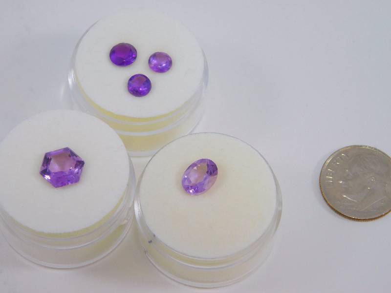 (5) Amethyst Gemstones 4.97 ct.