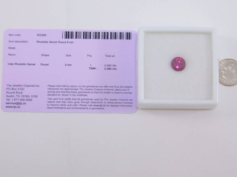 2.5 ct Rhodolite Garnet Gemstone
