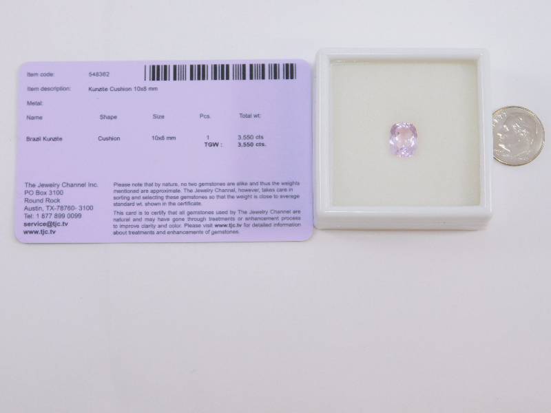 3.55 ct Kunzite Gemstone