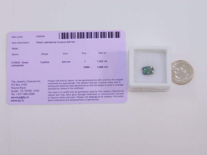 1 ct Green Labradorite Gemstone