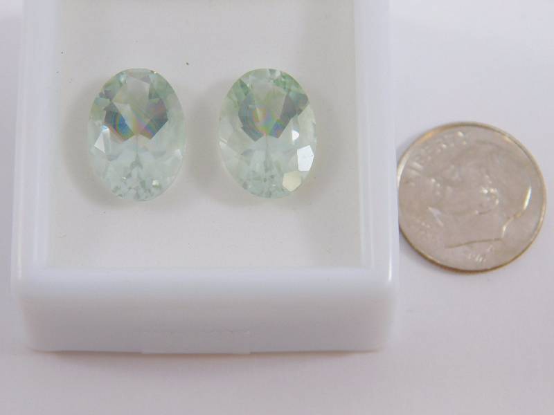 10.38 ct Green Amethyst Gemstones