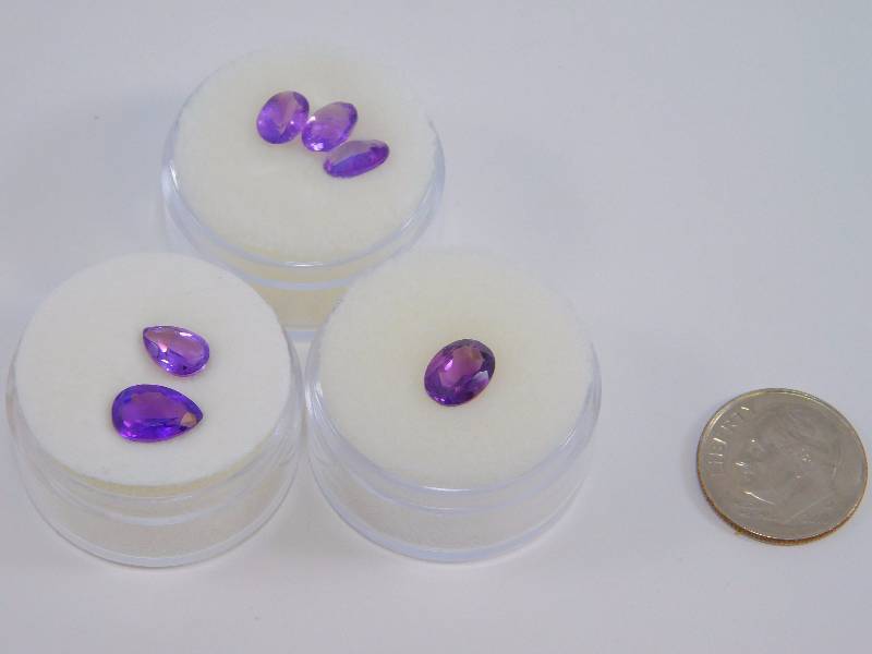 (6) Amethyst Gemstones 5.13 ct.