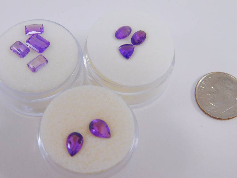 (9) Amethyst Gemstones 4.93 ct