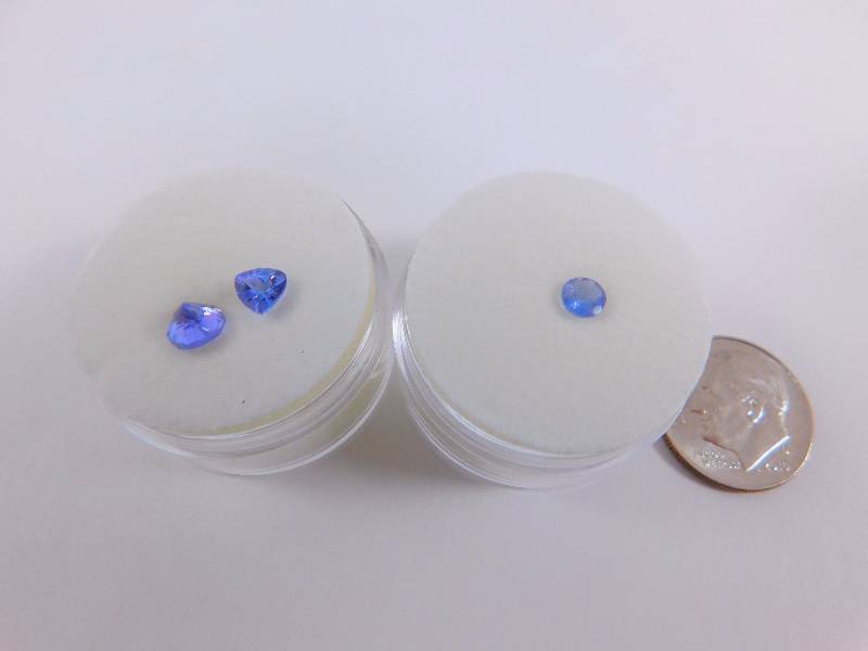 (3) Tanzanite Gemstones 1.16 ct