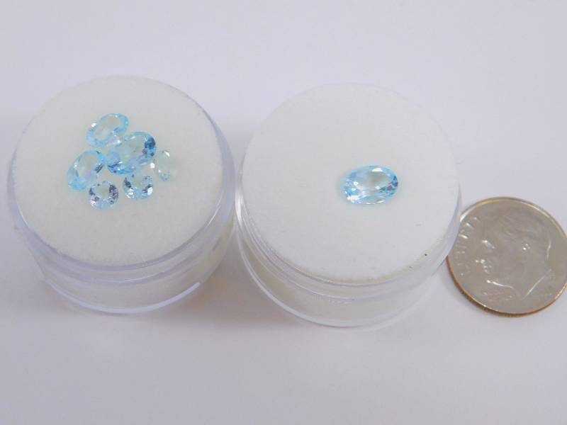 (7) Aquamarine Gemstones 3.51 ct
