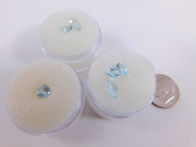 (6) Aquamarine Gemstones 2.68 ct