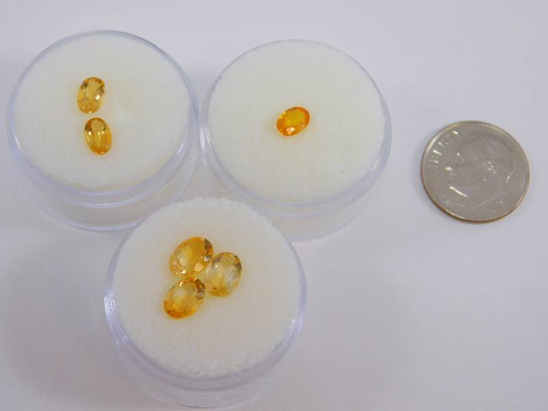 (6) Citrine Gemstones 3.45 ct