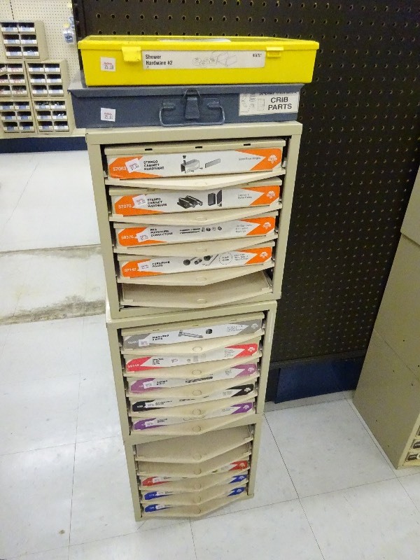 Shower hardware, crib parts, stereo cabinet hardware, RTA furniture connecters