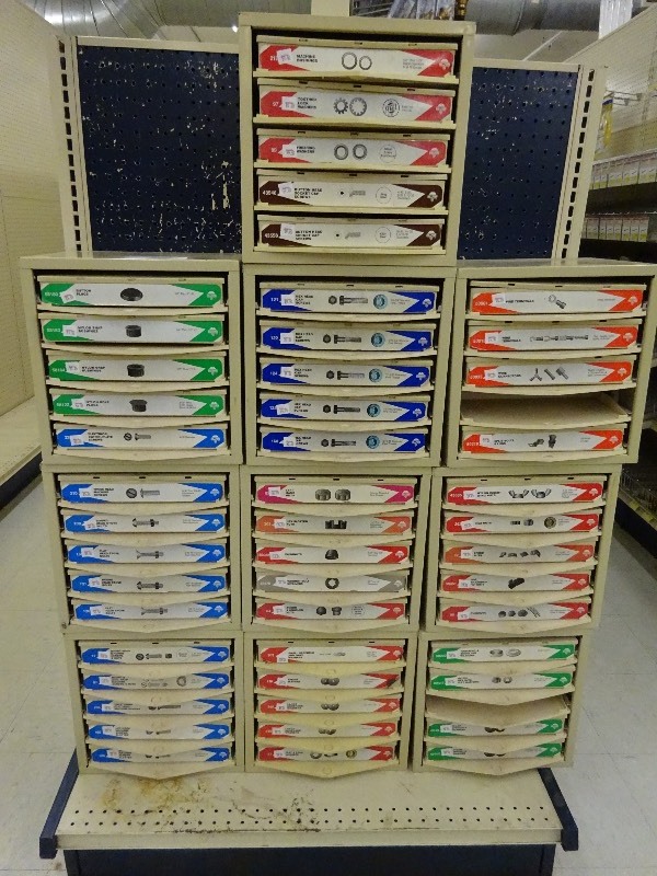 Machine Bushings, toothed lock washers, finishing washers, button head socket cap screws, button plugs, nylon snap bushings