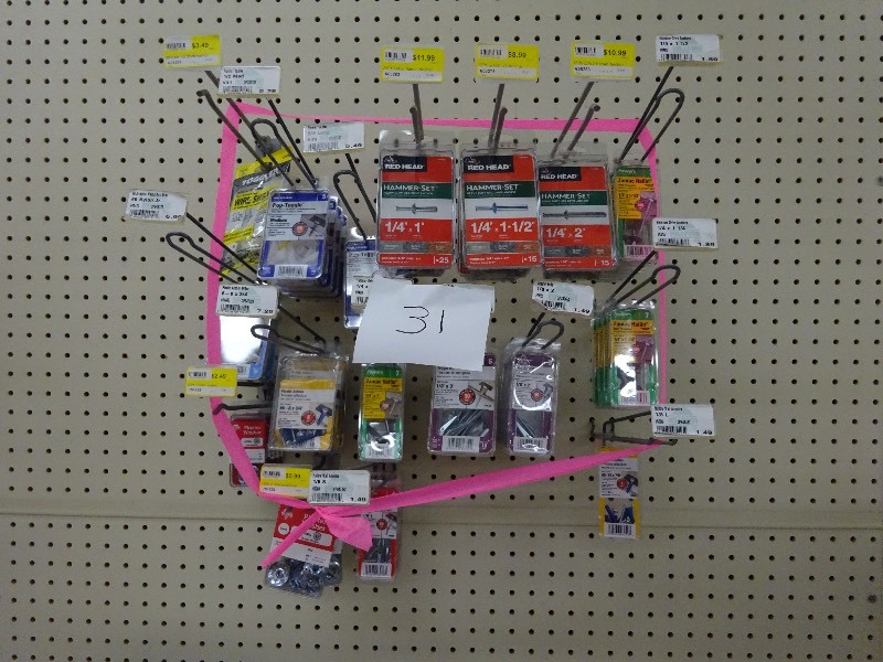 Variety anchors, ribbits, toggle bolts, watchers
