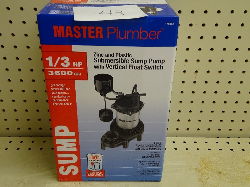 Master plumber utility 13 hp submersible