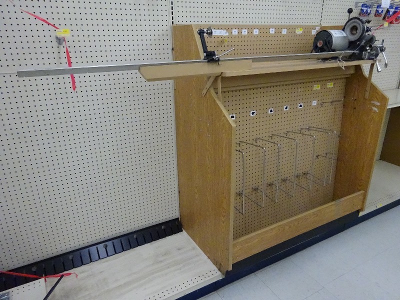 Shade cutter with shelving