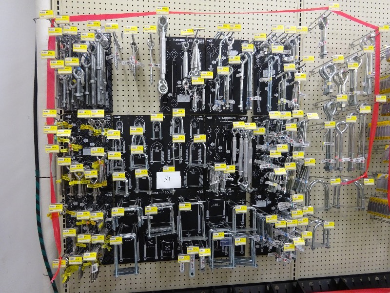 Variety of turn buckles, u bolts, square bolts