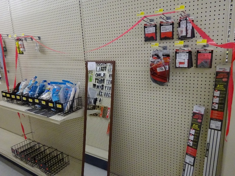 Metal bins, mop heads, highlighters