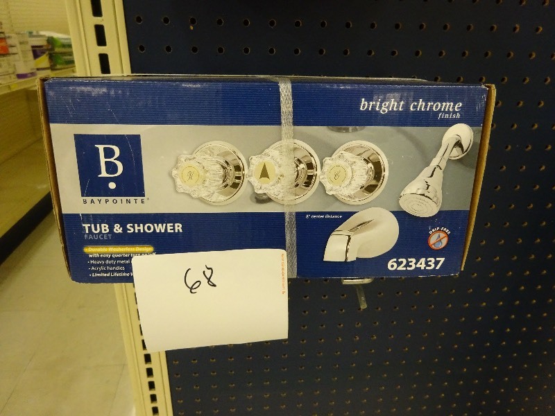 Bay point carbon shower faucet
