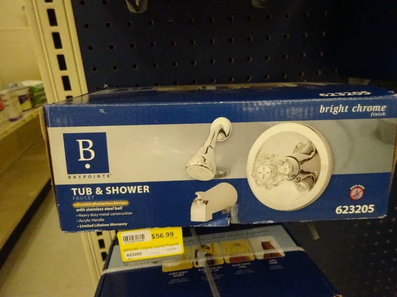 Bay point carbon shower faucet