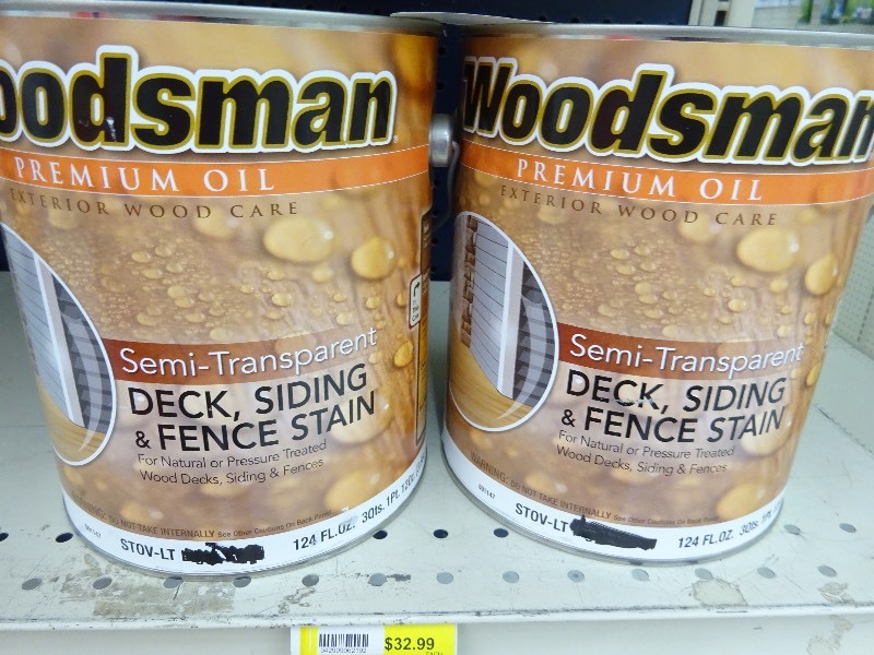 2 gallons Oil Woodsman deck stain
