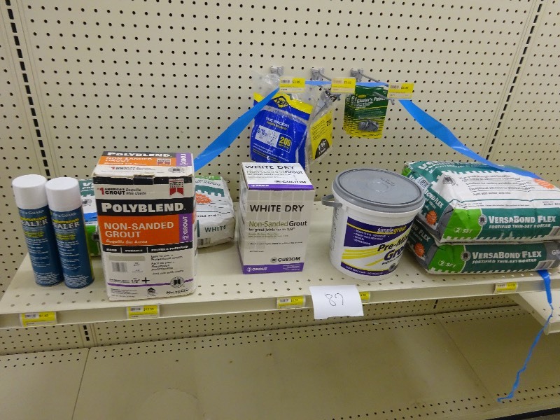 Variety grout  mix, spacers