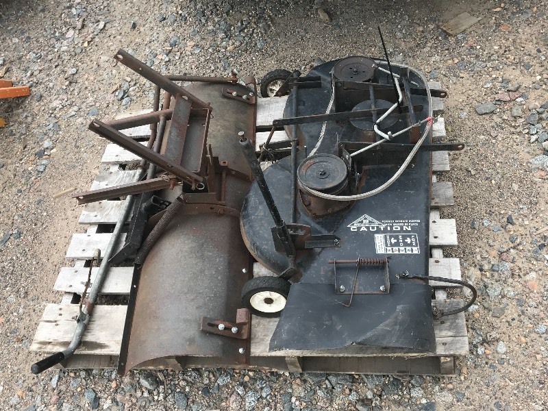 lot 1A image: Sears Lawn Tractor Set, 10HP Tecums...
