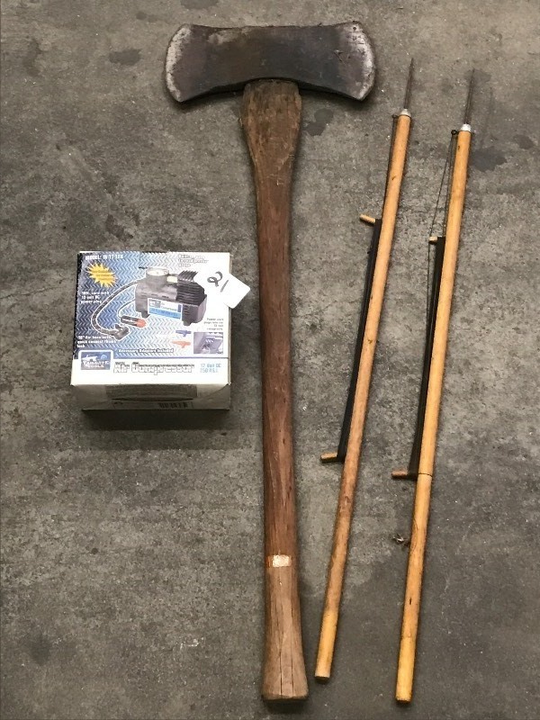 lot 21 image: Lot Of (2) Vintage Ice Rods, (1) A...