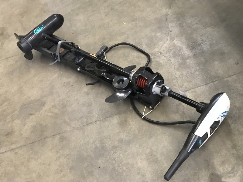 lot 80 image: MinnKota RipTide 65# Electric Troll...