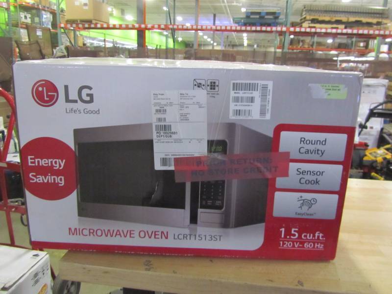 lot 45 image: LG Electronics 1.5 cu. ft. Countertop Microwave in Stainless Steel with Sensor Cooking