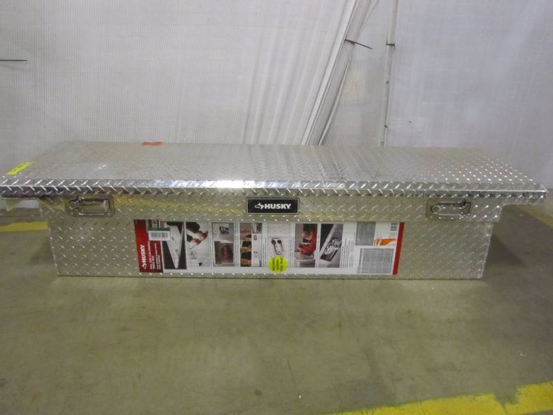 lot 64 image: Husky 70 in. Aluminum Polished Low-Profile Truck Box