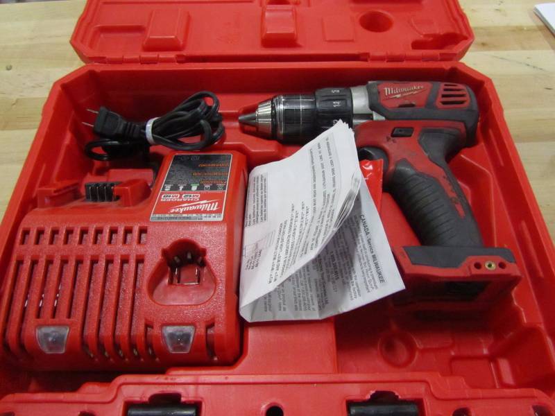 lot 67 image: Milwaukee M18 Lithium-Ion Cordless 12 in. Hammer Drill Driver Kit