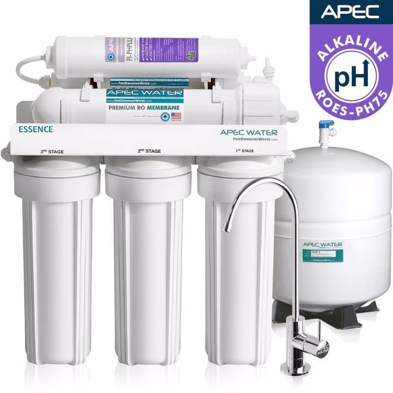 lot 40 image: APEC Water Systems Essence Premium Quality 75 GPH pH Alkaline Mineral Under-sink Reverse Osmosis Drinking Water Filter System