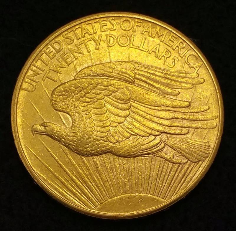 1908 St Gaudens Double Eagle $20 Gold Coin