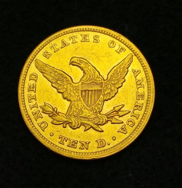 Rare 1855 Liberty Head $10 Gold Coin