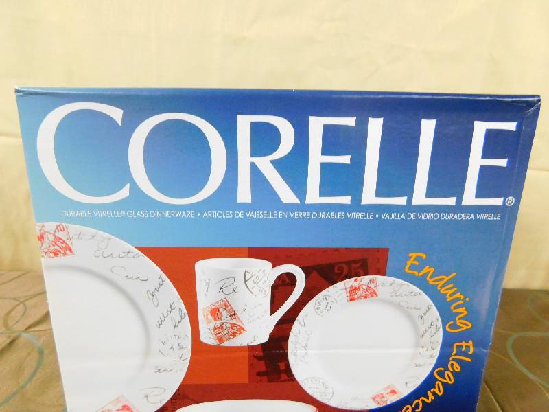 CORELLE 16 PC DISH SET, Walt Disney, Hummel Goebel, and Radko Collectors  Auction- July