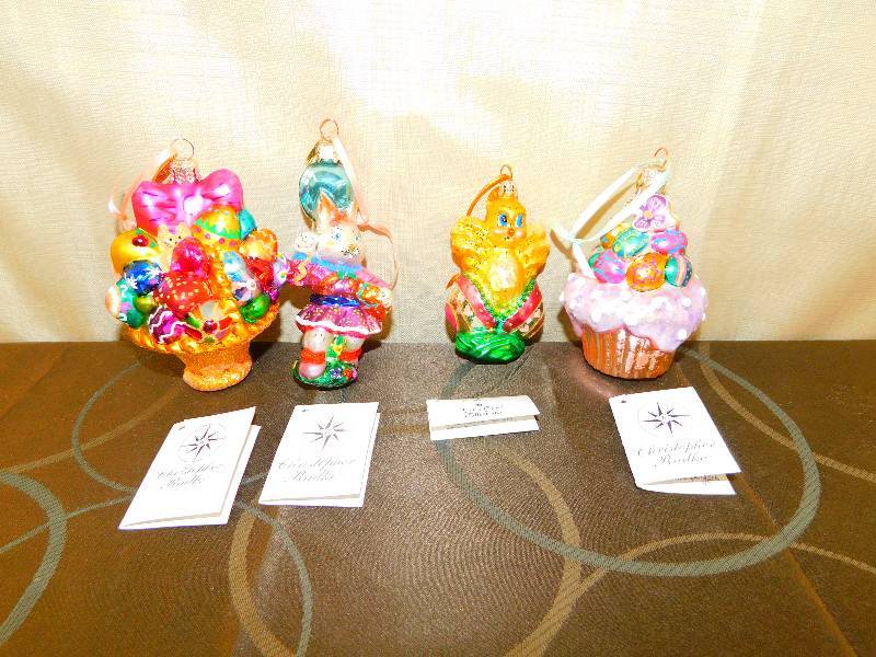 lot 484 image: CHRISTOPHER RADKO EASTER HOLIDAY ORNAMENTS