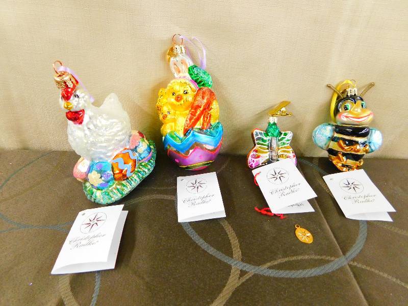 lot 485 image: CHRISTOPHER RADKO EASTER SPRING HOLIDAY ORNAMENTS