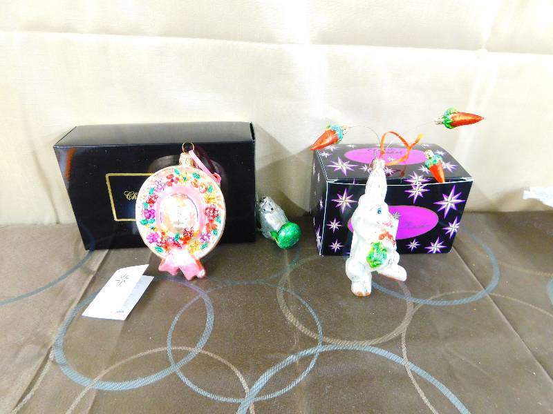 lot 489 image: CHRISTOPHER RADKO EASTER SPRING HOLIDAY ORNAMENTS